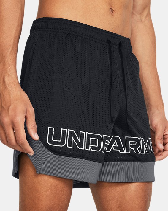 Men's UA Icon Mesh Shorts in Black image number 3